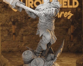 Human Giant Barbarian - Froth the Furious Figure 16k + Free Print