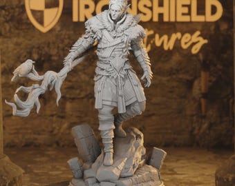 Tiefling Druid Guardian - Garyck Demon Figure 12k + Base Print 3D RPG Miniature Gift Idea mini | Dungeons & Dragons | Tabletop | DM Stash
