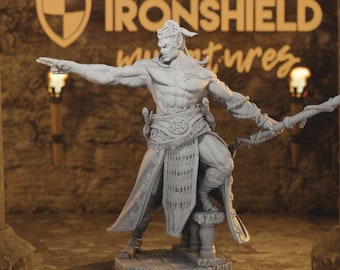 Arakun – Goliath Colossal Monk Warrior Tracker Pose Figure 16k + Base 3D Printed RPG Miniature | Dungeons & Dragons DnD 5e Tabletop Gift