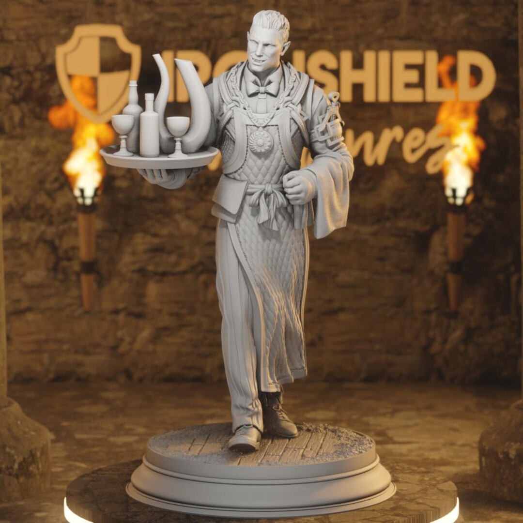 Aimar – Vampire Rogue Drow Butler of the Crimson Court Figure 16k ...