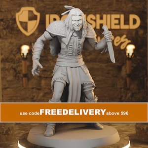 Sequoyah – Stamoudste Sjamaan Wijze Figuur 16k + Basisprint 3D Miniatuur Cadeau-idee | Dungeons & Dragons | TTRPG | DND Pathfinder Tabletop