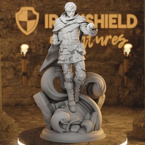 Henry Dannis Artificer Wizard Psionic Figure 16k + Base Print 3D RPG Miniature Gift Idea mini | Dungeons & Dragons | Tabletop | DM Stash