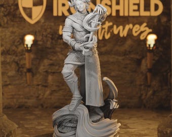 Heron - Tiefling Infernal Warlock Figure 12k + Base Print 3D RPG Miniature Gift Idea mini | Dungeons & Dragons DND Tabletop | DM Stash