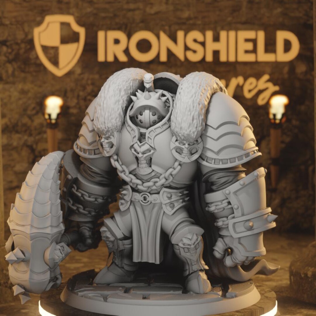 Juggernaut Commander Icon Vulcan – Heavy Warrior Juggernaut Commander Figure 16k + Base 3D ...