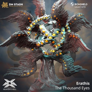 Erathis – Engel der Tausend Augen, 12.000 Figur + Basisdruck, 3D-Miniatur, Geschenkidee, Mini | Dungeons & Dragons | Tabletop | DM Stash