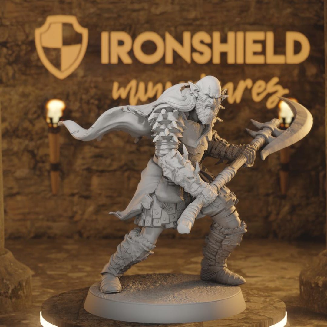 Hobgoblin Spinecleaver 3 Brutal Slayer Warblade Champion Figure 16k