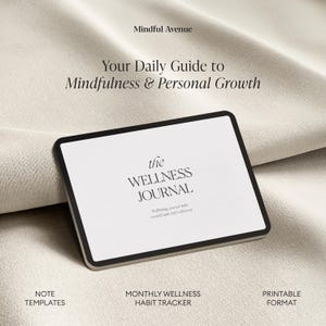 Wellness Journal | Digital GoodNotes Journal | Daily Journal | Mindfulness Diary | Mental Health Journal | Minimalist Journal | Printable