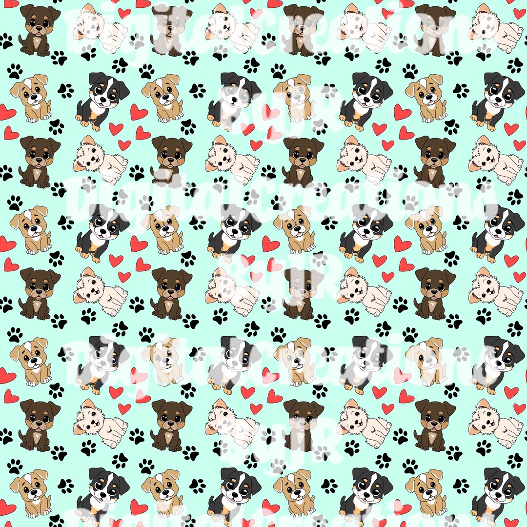 Transparent Dogs Pattern This item is unavailable - Etsy