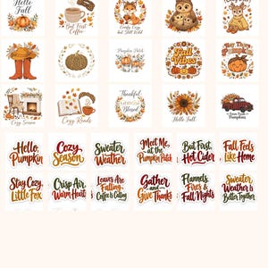 27 Fall SVG Bundle for Women, Autumn SVG Cut Files for Cricut, Cozy ...