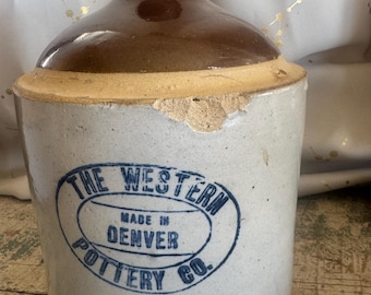 Vintage Western Pottery Company Whiskey Jug