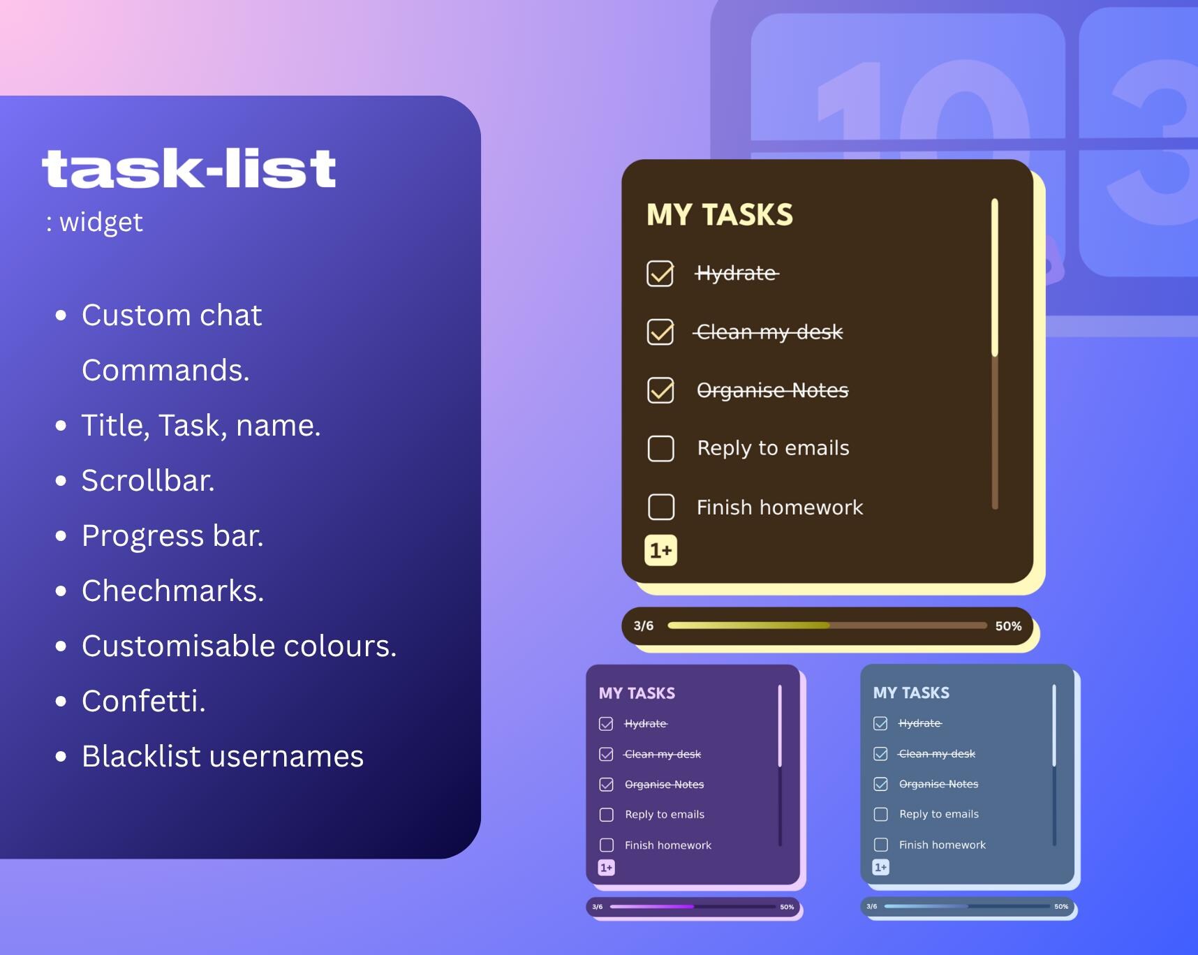 Tasklist Widget | Pomodoro Co-working Timer for Streamers | Tasklist ...
