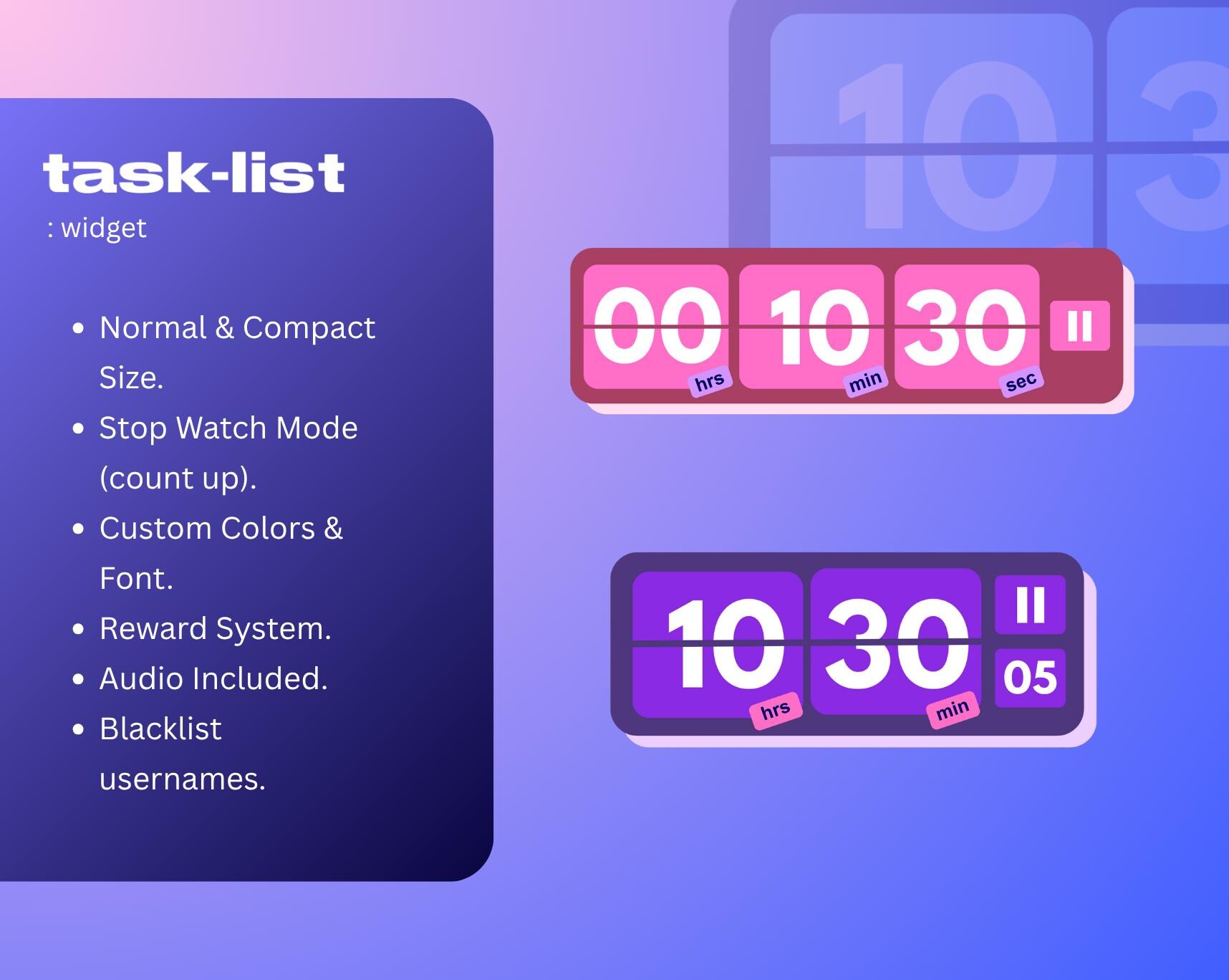 Tasklist Widget | Pomodoro Co-working Timer for Streamers | Tasklist ...