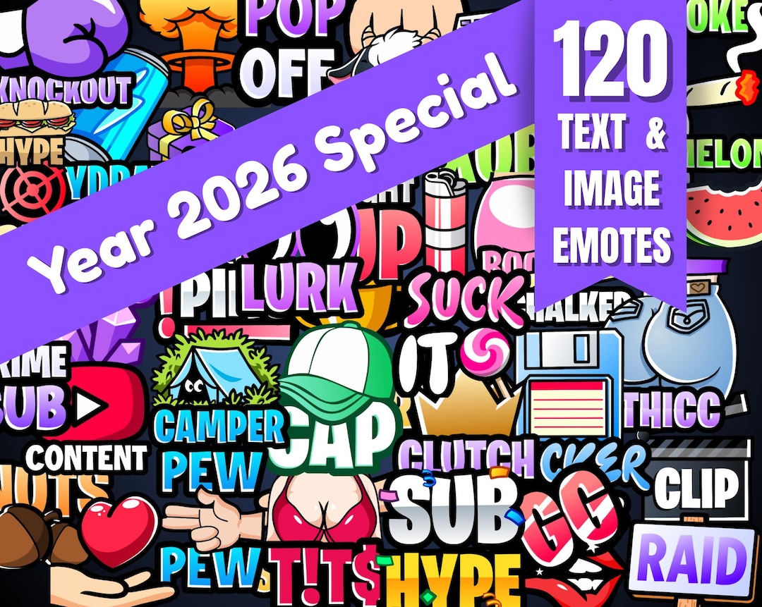 120 Allgemein Text Emotes (Edition 2026) zum Streamen auf Twitch, Kick ...