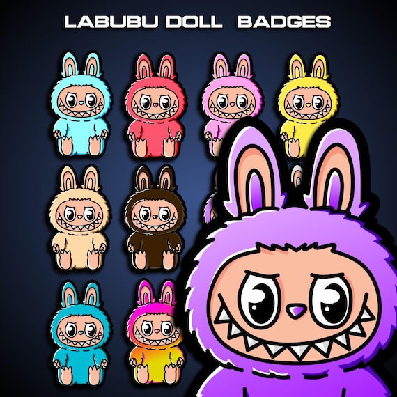 Doll Sub Badges, Subscriber badges for twitch, cute sub badges, kick streaming, Kick Sub Badges, Bit badges, Twitch emotes, anime sub badges