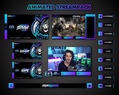 Animated Twitch Overlay Package | Grim Reaper | StreamPack | Twitch Overlays | Skull Overlays, Webcam Overlay, Streaming Overlays