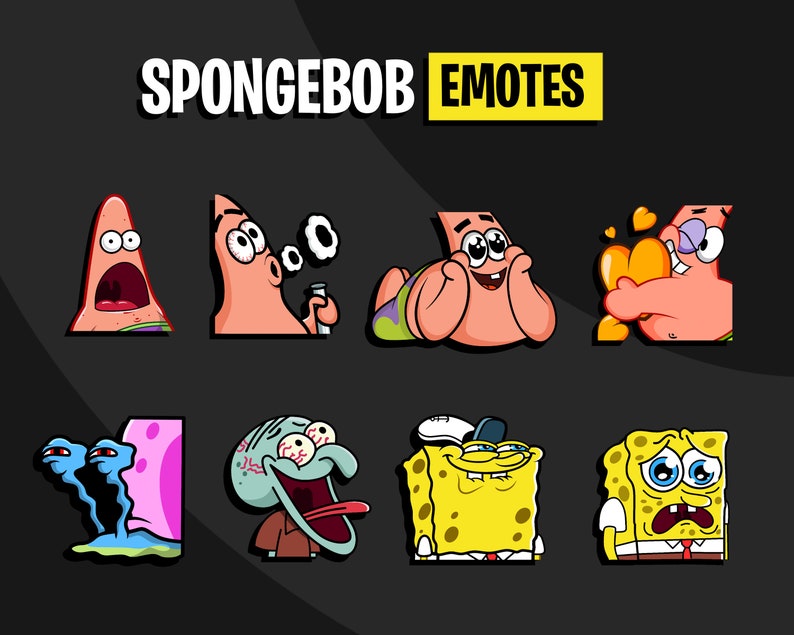 Spongebob Emotes - Etsy