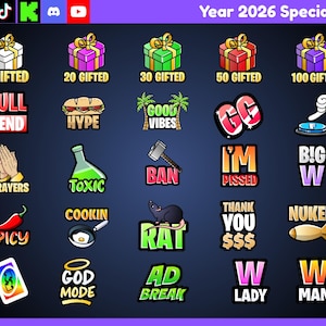 120 Allgemein Text Emotes (Edition 2026) zum Streamen auf Twitch, Kick ...
