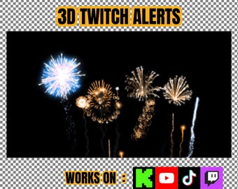 Premium Feuerwerkskörper ACHTUNG | Twitch Alarme | Kick-Alert | TwitchAlerts Animiert | Twitch Stream Benachrichtigungen | Animierte Benachrichtigungen auf Twitch