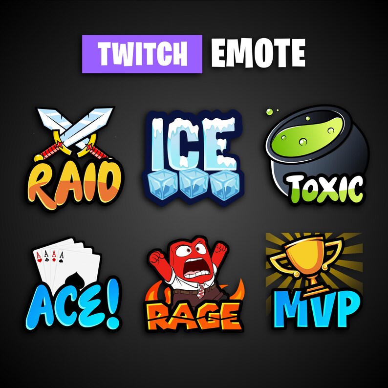 Premium TEXT EMOTES for Streaming on Twitch, Kick, Discord | Text ...