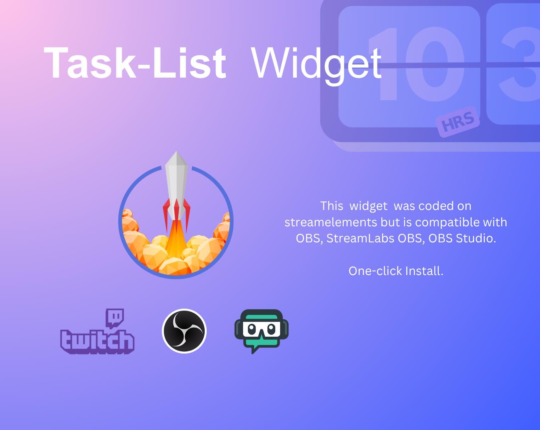 Stop Visual Widget Tasklist Widget | Pomodoro Co-working Timer for Streamers | Tasklist ...