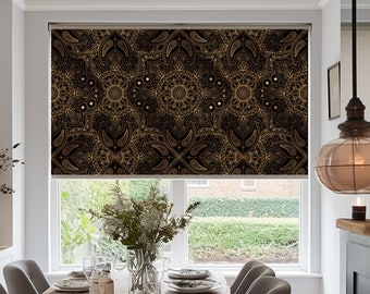 Cortina enrollable Mandala: persiana opaca oriental