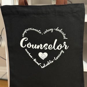 Personalized Totes For Counselors / Canvas Totes