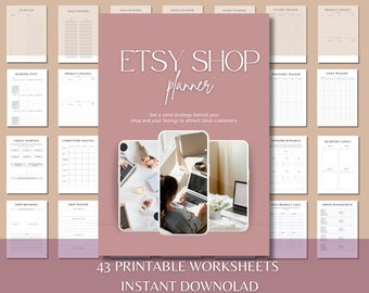 Etsy Shop Planner, Etsy Business Plan, Etsy Seller Planner, Digital Business Planner, Sell on Etsy, Etsy Guide, Etsy SEO, Etsy Selling Guide