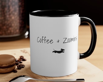 Dachshund Mug, Doxie Wiener Dachshund Gift, Coffee Cup, Dog Mom Gift, Sausage Dog Mug, Funny Mug, Puppy Tea Mug, Dog Lover Gift