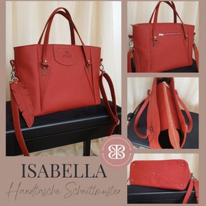 Pdf SCHNITTMUSTER auf DEUTSCH, Isabella Handtasche Schnittmuster, PDF Handtasche Schnittmuster image 1