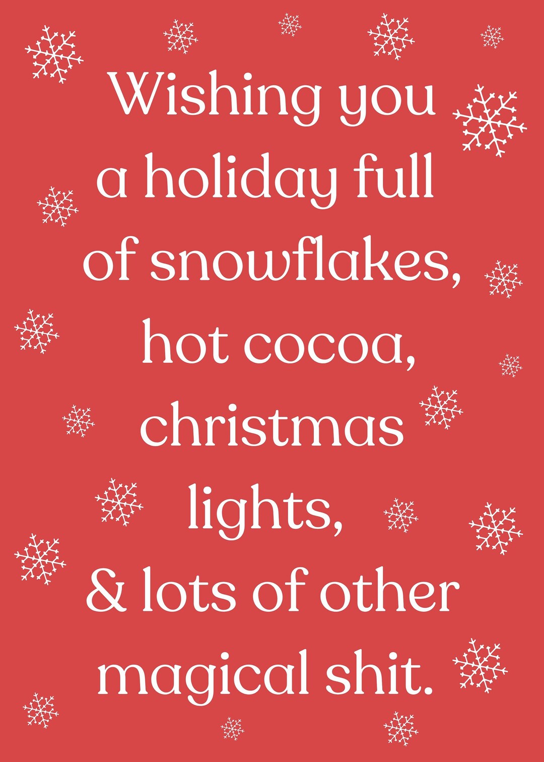 Hilarious Sarcastic Holiday Card Funny Christmas Card Unique - Etsy