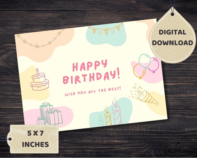 Colorful Birthday Card Funny Happy - Il 794xN.5534194226 Tapv 