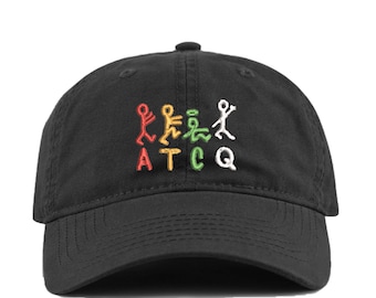 A Tribe Called Quest ATCQ Dad Hat Black w/ Mutli Color logo NWOT Q TIP