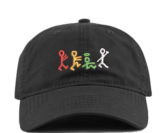 A Tribe Called Quest ATCQ Dad Hat Negro con logotipo de personajes NWOT Q TIP