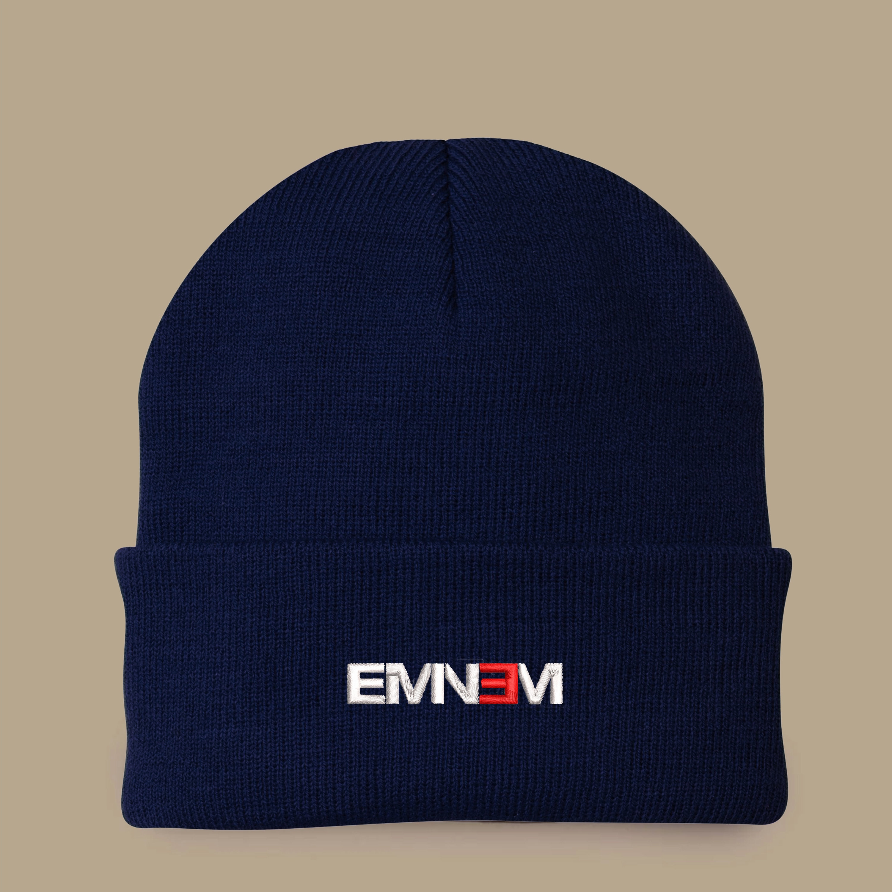 EMINEM Beanie W/ White & Red eminem Logo NWOT Marshall Mathers Slim
