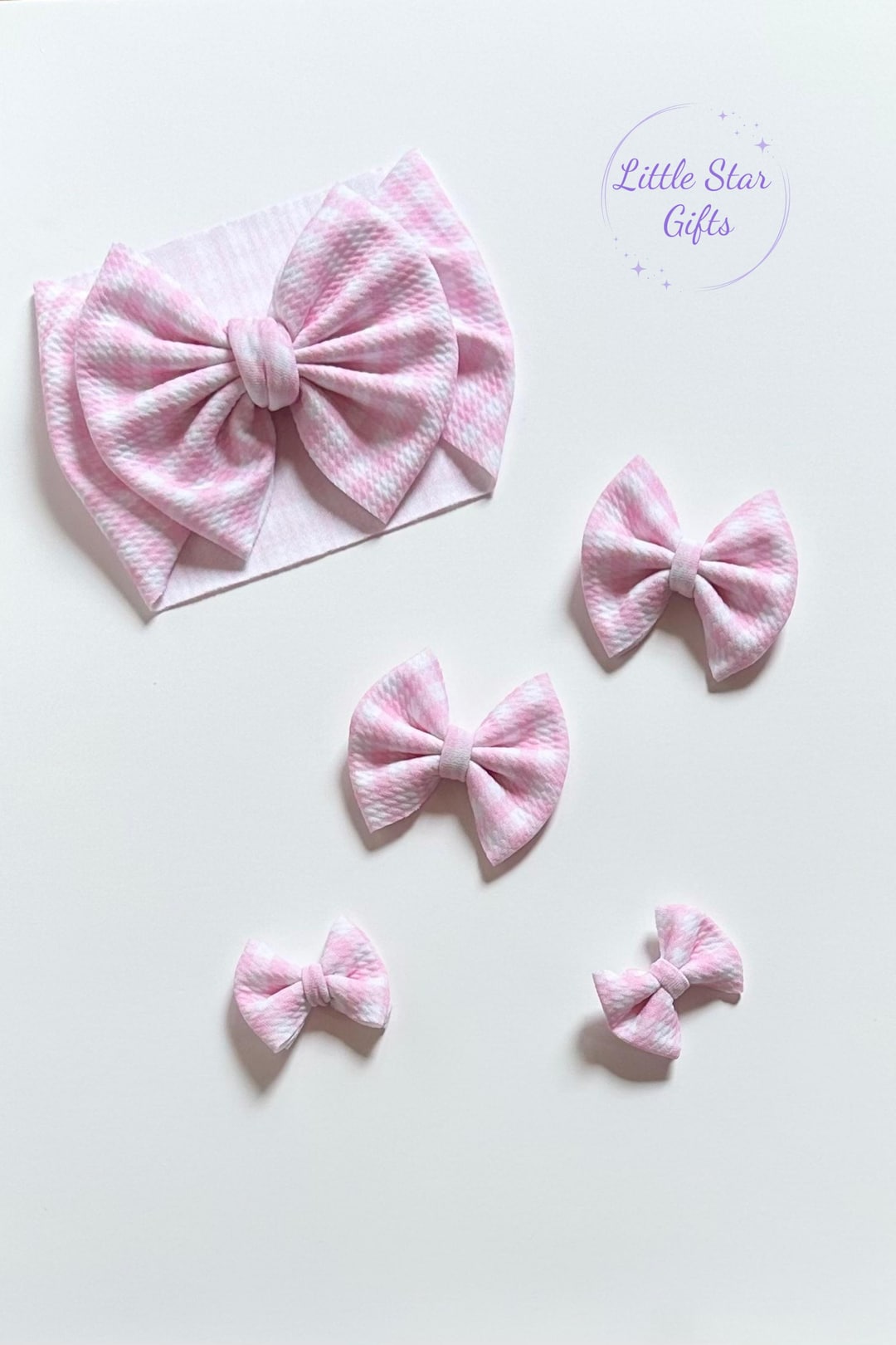 Gingham Baby Bum Bow