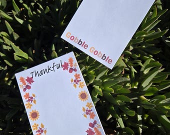 Fall Notepads | Thankful Stationery | Friendsgiving Gift | Seasonal Picks | Classmate Gift Ideas | Children Class Gift | School Class Favor