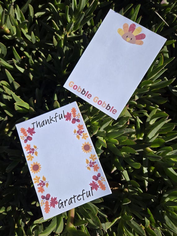 Fall Notepads | Thankful Stationery | Friendsgiving Gift | Seasonal Picks | Classmate Gift Ideas | Children Class Gift | School Class Favor