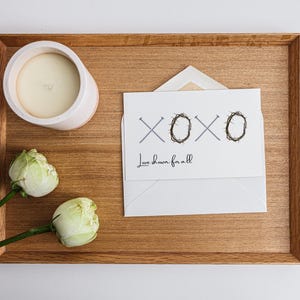 Christian Valentines Day Card | Nails And Crowns | God So Loved The World | XOXO Stationary | VDay Holiday Card | Card With Envelope