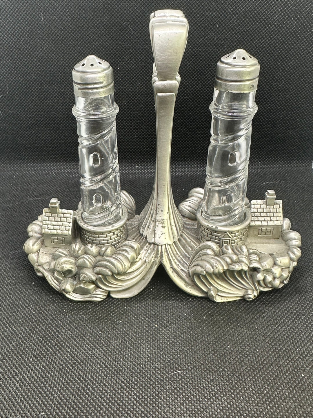 Vintage Lenox Lighthouse Salt and Pepper Shaker Set on a Etsy