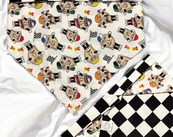 Reversible Snap-On Dog and Cat Bandana: Pittsburgh Pierogi