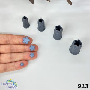Flower Micro Cutter |  Polymer Clay Micro Cutter | Petal Micro Cutter | Tiny Flower Cutter | Micro Jewelry Supply | LSD913 |
