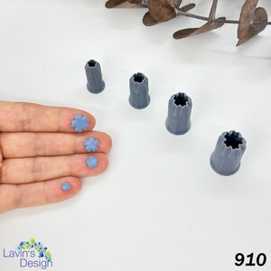 Flower Micro Cutter |  Polymer Clay Micro Cutter | Petal Micro Cutter | Tiny Flower Cutter | Micro Jewelry Supply | LSD910 |