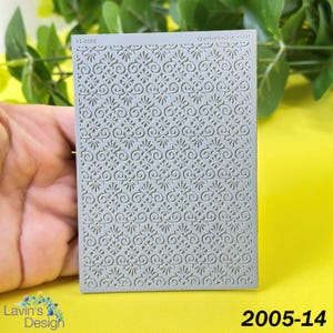FloraLace Pattern Texture Mat For Polymer Clay | Embossing Clay Tools | Clay Jewellery Tool | LSD2005 |