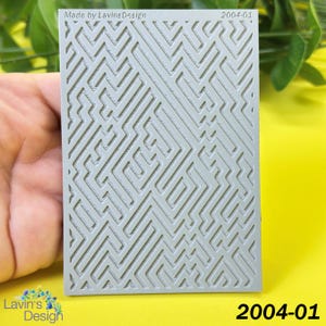 Labyrinth Path Texture Mat For Polymer Clay | Embossing Clay Tools | Clay Jewellery Tool | LSD2004 |