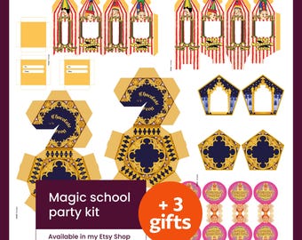 Printable Wizard Sweet Shop Kit - Treat Boxes & Labels for a Magical Candy Buffet