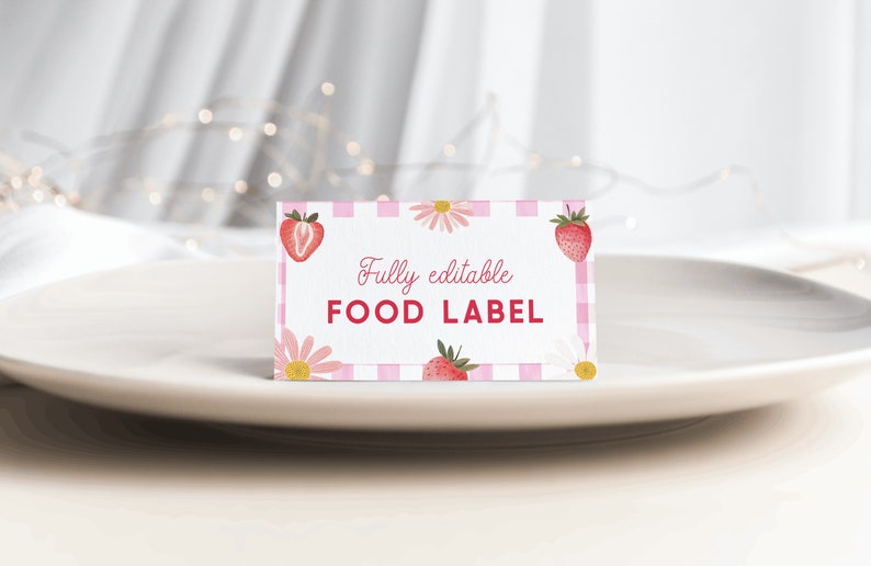 Berry food label