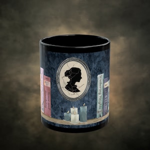 Classic Literature Jane Austen Tea Cup, Bronte Sisters Mug, Jane Eyre Dark Academia Aesthetic Coffee Mug, Jane Austen Books, Pride Prejudice