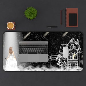 Tortured Poets Swiftea Cute Desk Mat Gift for Swifty Fan, TTPD Merch Eras Tour, DeskMat, Desk Pad, New Album Folk Music Large Mouse Pad