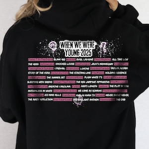 Quand nous étions jeunes, sweat à capuche zippé 2025, sweat-shirt pop punk Elder Emo Club, chemise du groupe punk rock emo millénaire, pull du festival de musique WWWY