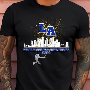 LA Dodger Los Angeles Baseball Shirt, LA Baseball Fan Gift, Boys in Blue Game Day Shirt, Dodger Baseball World Champions 2024, World Champs